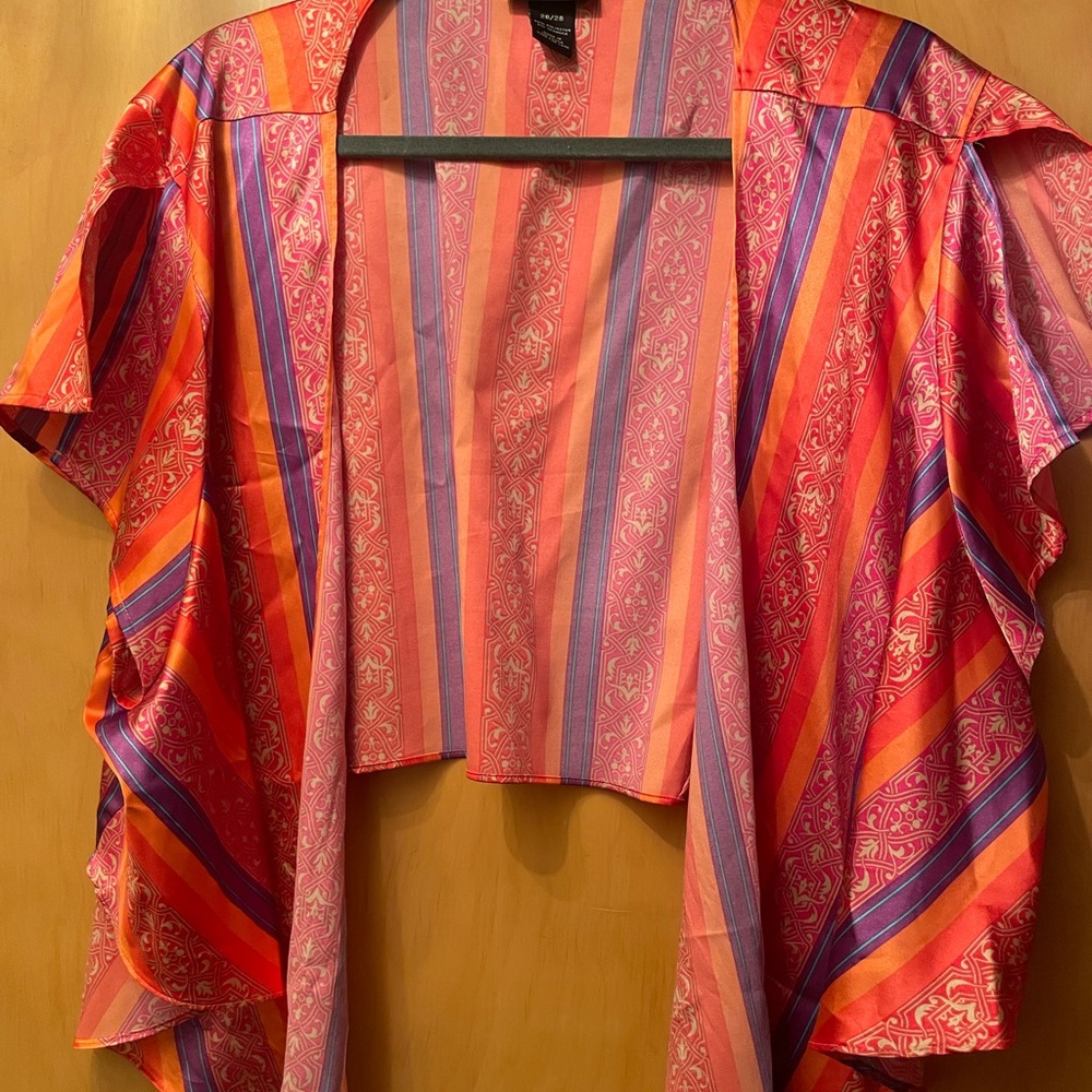 Lane Bryant Multicolor Striped Crop Top